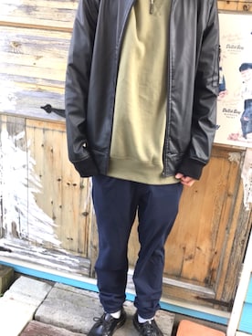 「アイテム（ローファー）」を使った、ruiさん（メンズ・170cm・10代）の秋コーディネート