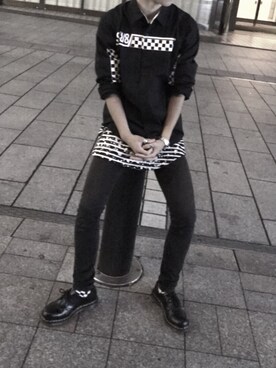 「アイテム（ローファー）」を使った、ruiさん（メンズ・170cm・10代）の秋コーディネート