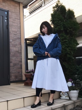 「アイテム（シャツワンピース）」を使った、ayanaさん（レディース・153cm・20代）の春コーディネート