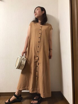 「夏秋ミックス」｜「アイテム（ワンピース/ドレス）」を使った、ayanaさん（レディース・153cm）の夏コーディネート