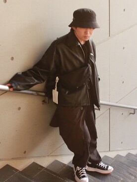 JOHN LAWRENCE SULLIVANのステンカラーコートを使った人気ファッション