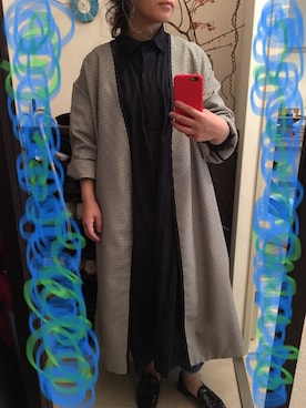 「インスタやってます」｜「アイテム（ノーカラージャケット）」を使った、shirokumaさん（レディース・145cm）の秋コーディネート