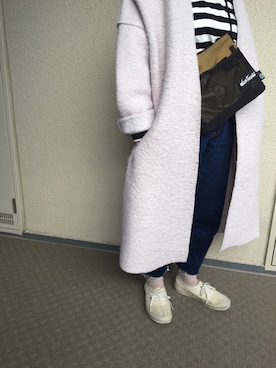 「ご近所コーデ」｜「アイテム（チェスターコート）」を使った、shirokumaさん（レディース・145cm）の秋コーディネート