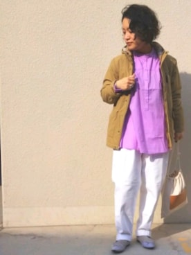 「レイヤードstyle」｜「アイテム（ダウンジャケット/コート）」を使った、shirokumaさん（レディース・145cm）の冬コーディネート