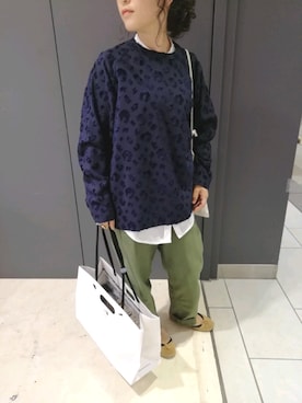 「お買い物」｜「アイテム（その他トップス）」を使った、shirokumaさん（レディース・145cm）の秋コーディネート