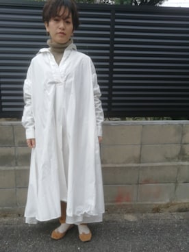 「JOURNAL STANDARD relume（ジャーナルスタンダード　レリューム）のアイテム（シャツワンピース）」を使った、shirokumaさん（レディース・145cm）の冬コーディネート
