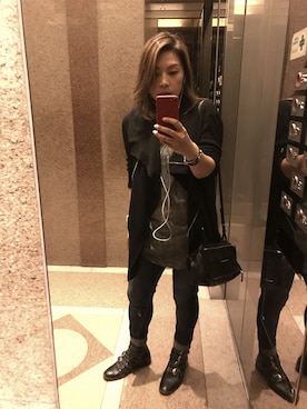 「GIVENCHY（ジバンシイ）のアイテム（ブーティ）」を使った、Samantha Wongさん（レディース・155cm）の春コーディネート