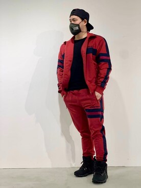 「AVIREX（アヴィレックス）の【直営店限定】エアフォース ベースキャップ/AIR FORCE BACES CAP（キャップ）」を使った、kikuさん（メンズ・160cm）の冬コーディネート