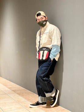 「春めきシューズ」｜「アイテム（スリッポン）」を使った、kikuさん（メンズ・160cm）の春コーディネート