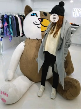 「RIPNDIP（リップンディップ）のアイテム（その他）」を使った、ammyさん（レディース・160cm）の秋コーディネート