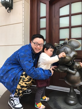「Bape」｜「アイテム（ナイロンジャケット）」を使った、antimilochenさん（メンズ・175cm）の春コーディネート