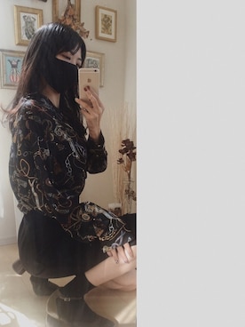 「YECCA VECCA（イェッカヴェッカ）のポンチタイトスカート（スカート）」を使った、makoさん（レディース・166cm）の秋コーディネート