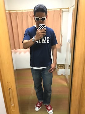 「the POOL aoyama（ザプールアオヤマ）のアイテム」を使った、おたっし🐷さん（メンズ・174cm）の夏コーディネート