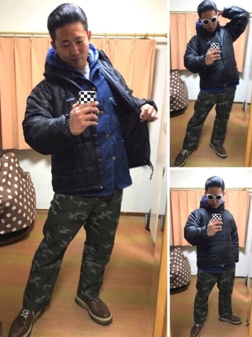 おたっし Patagoniaのダウンジャケット コートを使ったコーディネート Wear