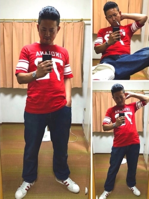 おたっし Adidasのスニーカーを使ったコーディネート Wear