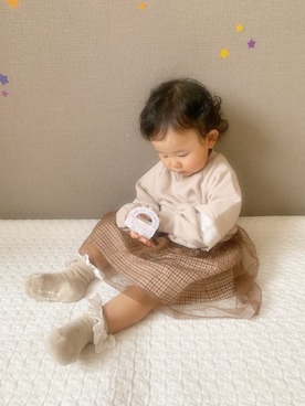 「Will Mery（ウイルメリィ）のアイテム」を使った、Reiちゃん🩷さん（キッズ・80cm）の秋コーディネート