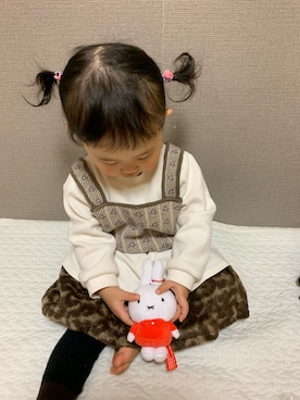 「アイテム（アンサンブル）」を使った、Reiちゃん🩷さん（キッズ・80cm）の冬コーディネート