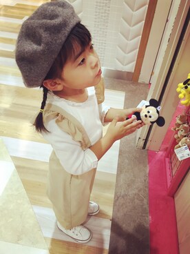 𝔸𝕔𝕠𝕠𝕠¨̮⑅*さん（キッズ・100cm）の秋コーディネート