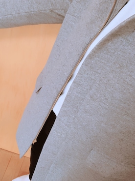 「YECCA VECCA（イェッカヴェッカ）のアイテム（ノーカラージャケット）」を使った、Sarryさん（レディース・160cm）の冬コーディネート