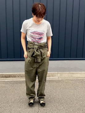 「nusy（ヌージー）のアイテム」を使った、Tsukushiさん（レディース・156cm）の秋コーディネート