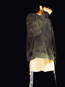 「Yeezy（イージー）のアイテム（スウェット）」を使った、桐谷翔流さん（メンズ・170cm）の秋コーディネート