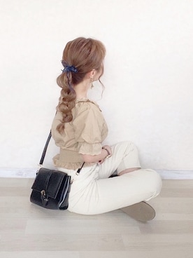 「Lilou（リル）のアイテム」を使った、anchanさん（レディース・153cm）の夏コーディネート