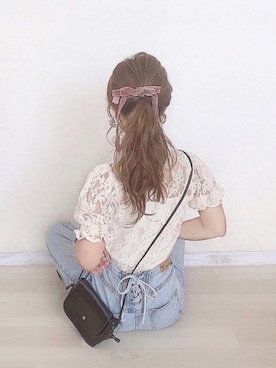 バックレースアップデニムを使った人気ファッションコーディネート - WEAR