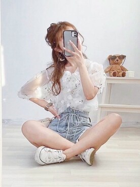 anchanさん（レディース・153cm）の夏コーディネート