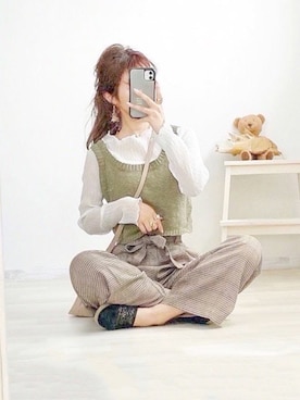 「ラブアンドピース2020」｜「アイテム（スリッポン）」を使った、anchanさん（レディース・153cm）の秋コーディネート