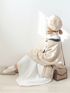 「merrylatte（メリーラテ）のアイテム（その他アウター）」を使った、anchanさん（レディース・153cm）の冬コーディネート