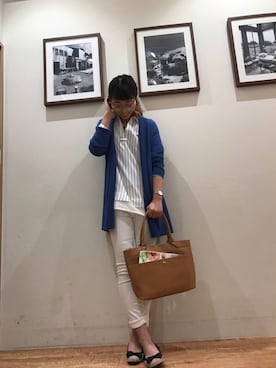 「DRESKIP（ドレスキップ）のアイテム（バレエシューズ）」を使った、Ayumiさん（レディース・168cm）の冬コーディネート