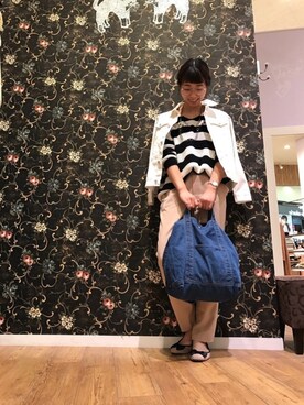 「DRESKIP（ドレスキップ）のアイテム（バレエシューズ）」を使った、Ayumiさん（レディース・168cm）の冬コーディネート