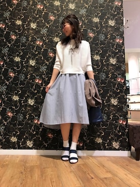 「アシンメトリー」｜「アイテム（ブルゾン）」を使った、Ayumiさん（レディース・168cm）の春コーディネート