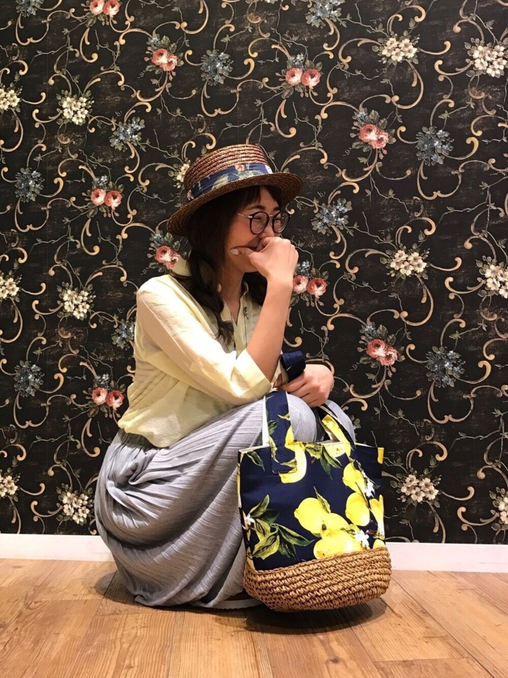 「夏コーデ、サンダル、オトナカジュアル、ベルイエロー、美女と野獣キャンペーン、プリーツ、スカンツ、プチプラ、シャツ、ヘアアレンジ」｜「ヘアアレンジ✂️🌸のアイテム（その他、その他）」を使った、Ayumiさん（レディース・168cm）の春コーディネートの1枚目の写真