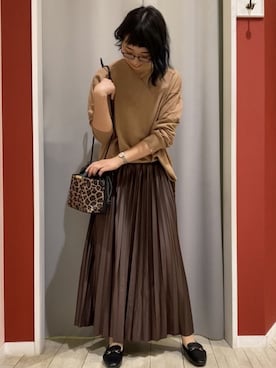 「スエット」｜「アイテム（その他シューズ）」を使った、Ayumiさん（レディース・168cm）の秋コーディネート
