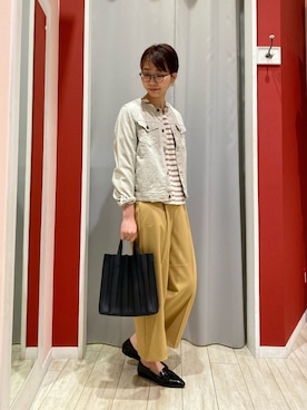 「ノーカラージャケット」｜Ayumiさん（レディース・168cm）の春コーディネート