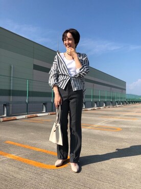 「RECOMMEND  ITEM STYLING」｜「アイテム（パンプス）」を使った、006969nsさん（レディース・161cm）の秋コーディネート