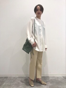 「ARRUM（アールム）のアイテム（サンダル）」を使った、006969nsさん（レディース・161cm）の冬コーディネート