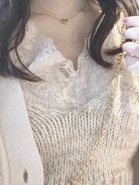 「アイテム（チューブトップ）」を使った、akaneさん（レディース・160cm・10代）の秋コーディネート