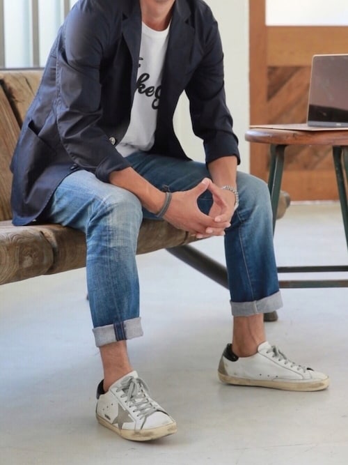 カズ Golden Gooseのスニーカーを使ったコーディネート Wear