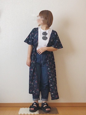 「ぽっちゃり、夏」｜「アイテム（ワンピース/ドレス）」を使った、@yaさん（レディース・150cm）の夏コーディネート