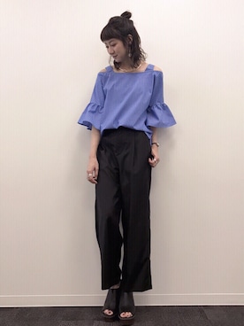 「CABANE de ZUCCa（カバンドズッカ）のアイテム（腕時計）」を使った、inhhhan®さん（レディース・165cm）の夏コーディネート