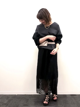 「EN ROUTE（アンルート）のアイテム（アクセサリー）」を使った、inhhhan®さん（レディース・165cm）の春コーディネート