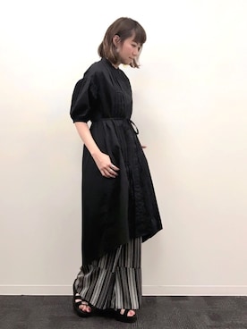 「EN ROUTE（アンルート）のアイテム（アクセサリー）」を使った、inhhhan®さん（レディース・165cm）の春コーディネート