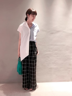 「EN ROUTE（アンルート）のアイテム（アクセサリー）」を使った、inhhhan®さん（レディース・165cm）の夏コーディネート