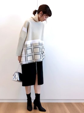 「シルバーバッグ」｜inhhhan®さん（レディース・165cm）の秋コーディネート