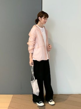「WARMTH（ワームス）のアイテム」を使った、inhhhan®さん（レディース・165cm）の春コーディネート