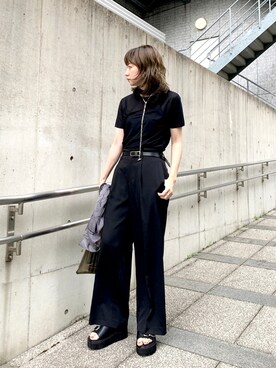 「雨の日」｜「アイテム（アクセサリー）」を使った、inhhhan®さん（レディース・165cm）の夏コーディネート