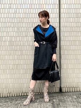 「HARE（ハレ）のアイテム（その他アウター）」を使った、inhhhan®さん（レディース・165cm）の秋コーディネート