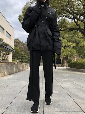 「A-WENDE（オウェンド）のアイテム」を使った、ibgupoyさん（メンズ・170cm）の冬コーディネート